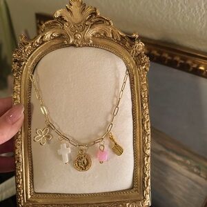 18k Gold Plated Charm Necklace